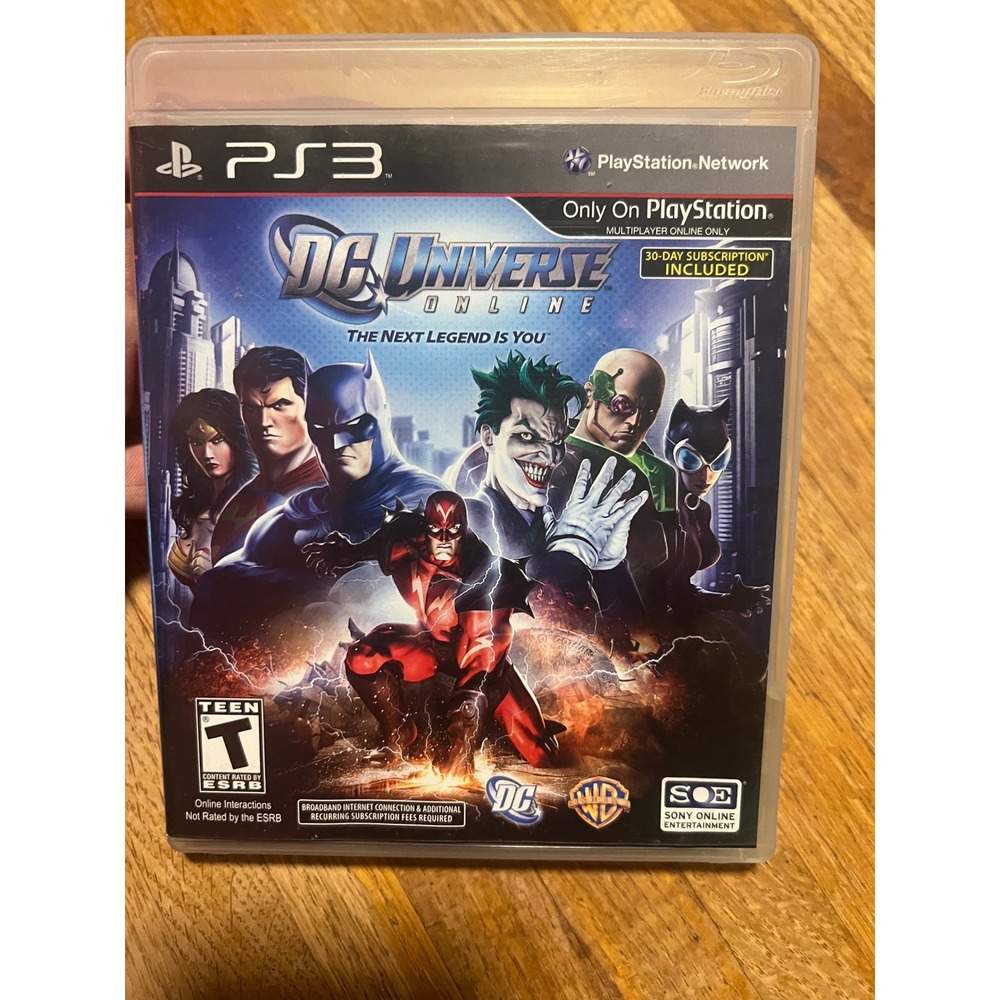 DC Universe Online Sony PlayStation 3 PS3 Game DC Comics Batman Superman CIB